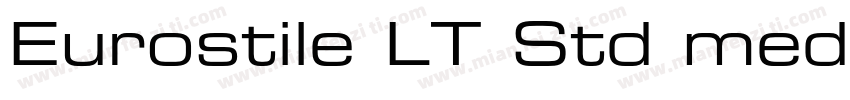 Eurostile LT Std medium字体转换